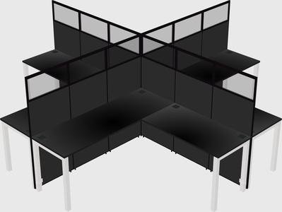 L-shaped panel system