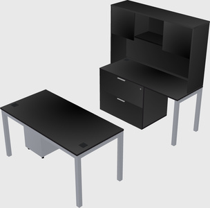 Bureau parallèle + classeur