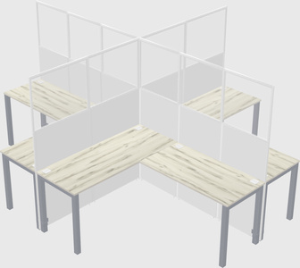 L-shaped panel system