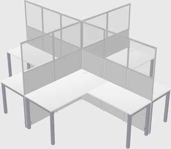L-shaped panel system