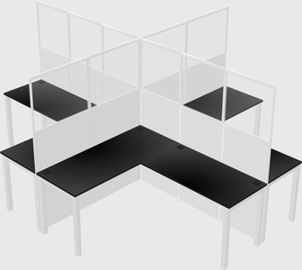 L-shaped panel system
