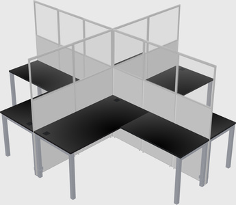 L-shaped panel system