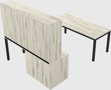 Mesa em forma de u + arquivo