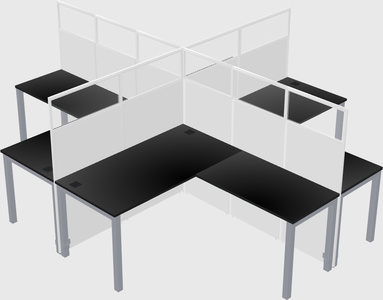 L-shaped panel system