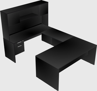 U-shaped desk