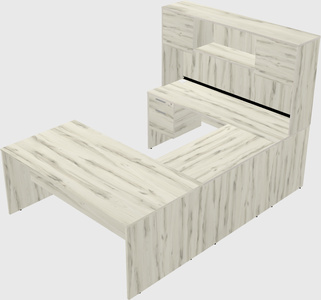 U-shaped desk