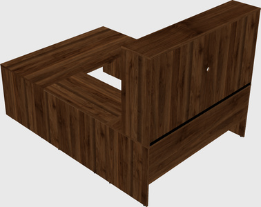 U-shaped desk