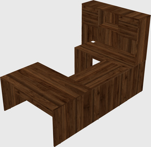 U-shaped desk