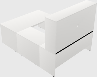 U-shaped desk