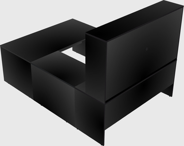 U-shaped desk