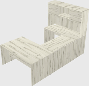 U-shaped desk