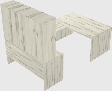 U-shaped desk