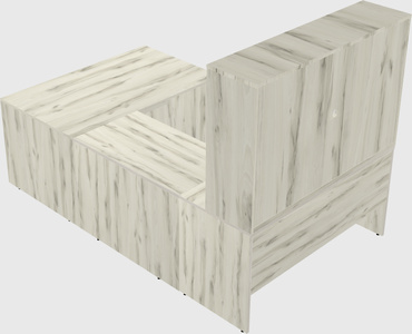 U-shaped desk