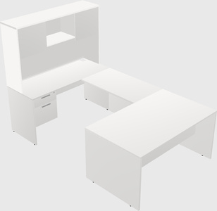 U-shaped desk