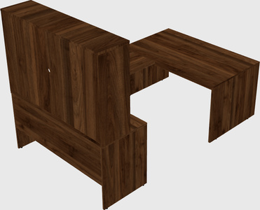 U-shaped desk