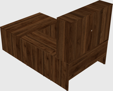U-shaped desk