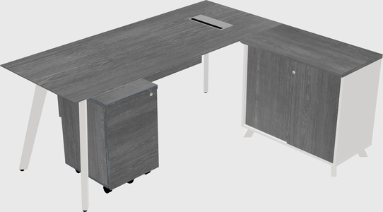 L-shaped desk