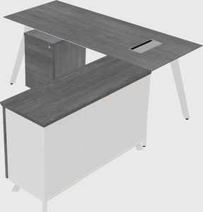 L-shaped desk