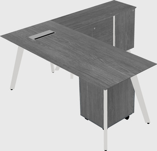 L-shaped desk