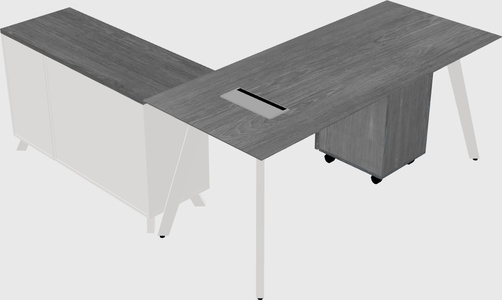 L-shaped desk