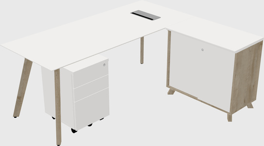 L-shaped desk