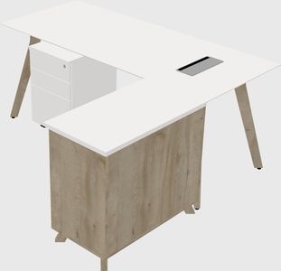 L-shaped desk
