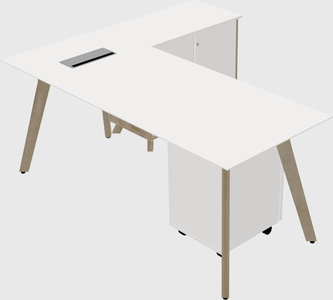 L-shaped desk