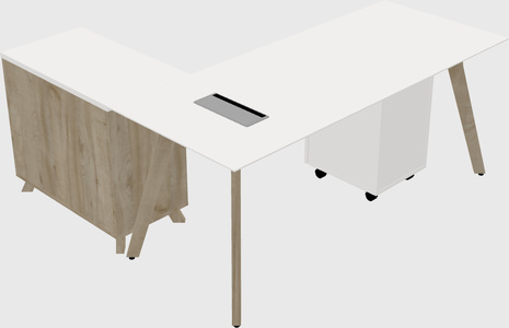 L-shaped desk