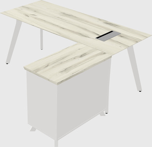 L-shaped desk