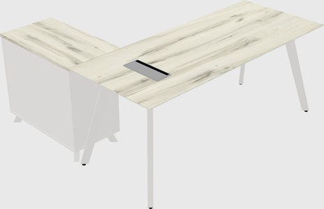 L-shaped desk