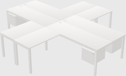 Quad desk