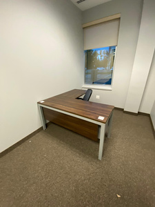 Parallel desk + file cabinet