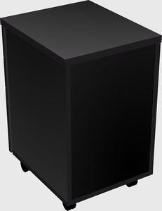 Mobile pedestal file cabinet
