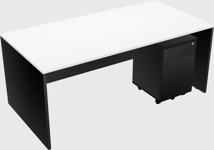 Rectangular desk