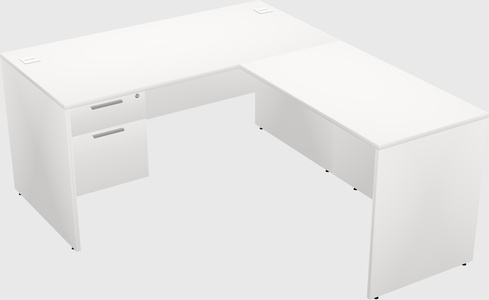 L-shaped office desk