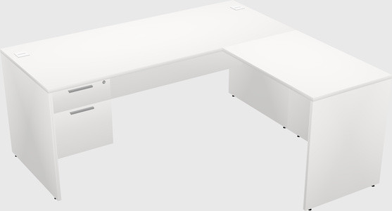 L-shaped office desk