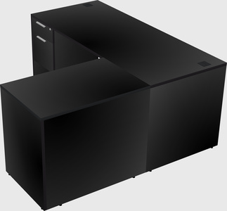 L-shaped office desk