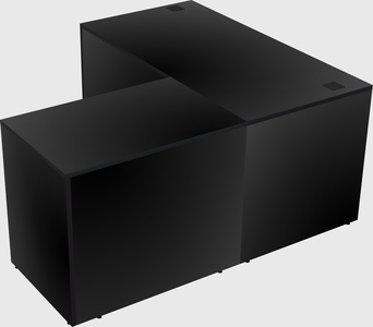 L-shaped office desk