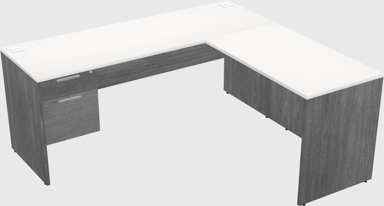 L-shaped office desk