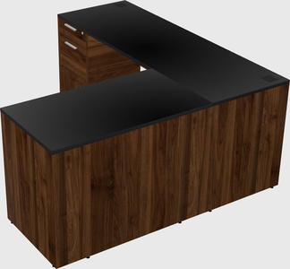 L-shaped office desk