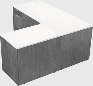 L-shaped office desk