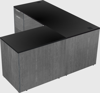 L-shaped office desk