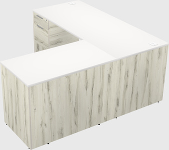 L-shaped office desk