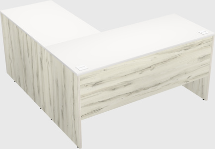 L-shaped office desk