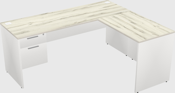 L-shaped office desk