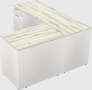 L-shaped office desk