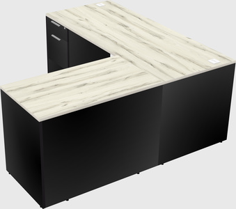 L-shaped office desk