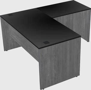 L-shaped office desk