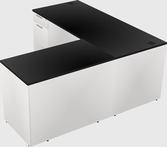 L-shaped office desk