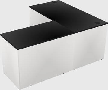 L-shaped office desk